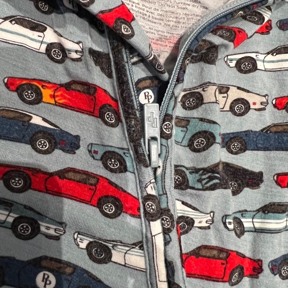 Posh Peanut Newborn Footie Sleeper (Cars) - Picture 4 of 4